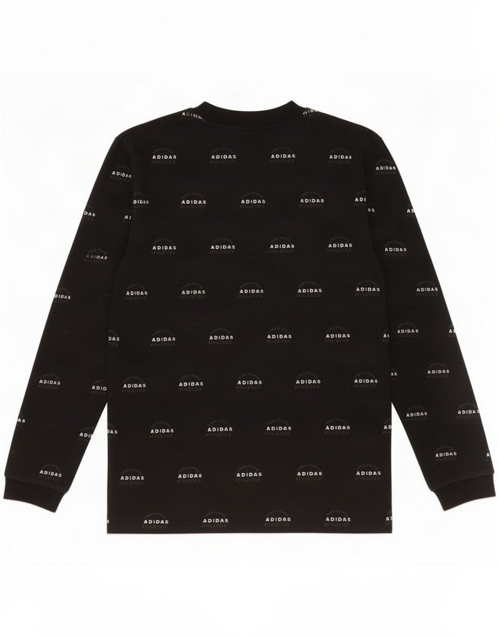 Hanorac grafic pentru bărbați Adidas Jumper mic, negru, bumbac