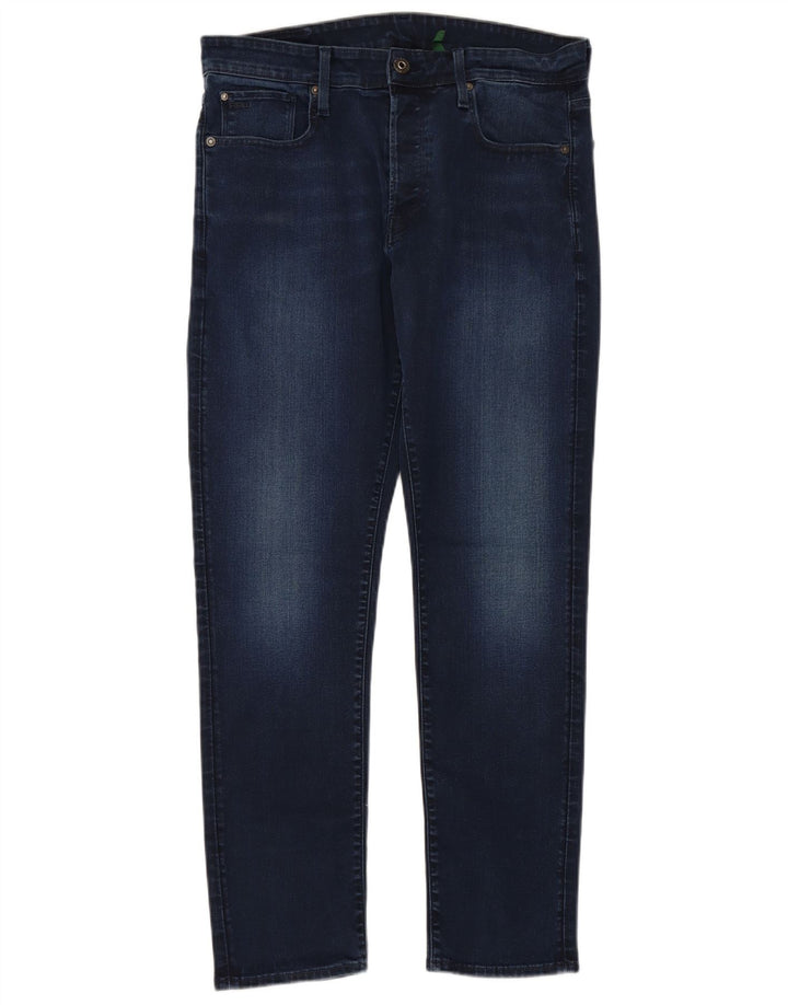 Blugi conici drepti pentru bărbați G-STAR L34 L32 Bumbac bleumarin