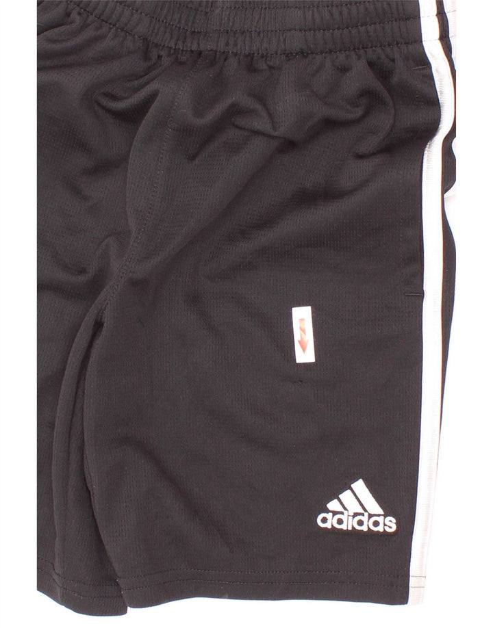 Pantaloni scurți sport adidas băieți 7-8 ani poliester negru mic