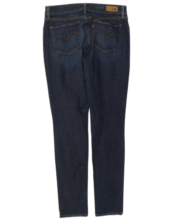 Blugi skinny Levi's Demi Curve pentru femei cu talie medie W28 L32, bumbac bleumarin