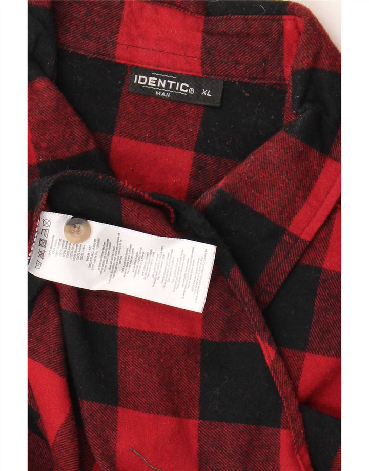 Cămașă de flanel pentru bărbați, XL, roșu, bumbac