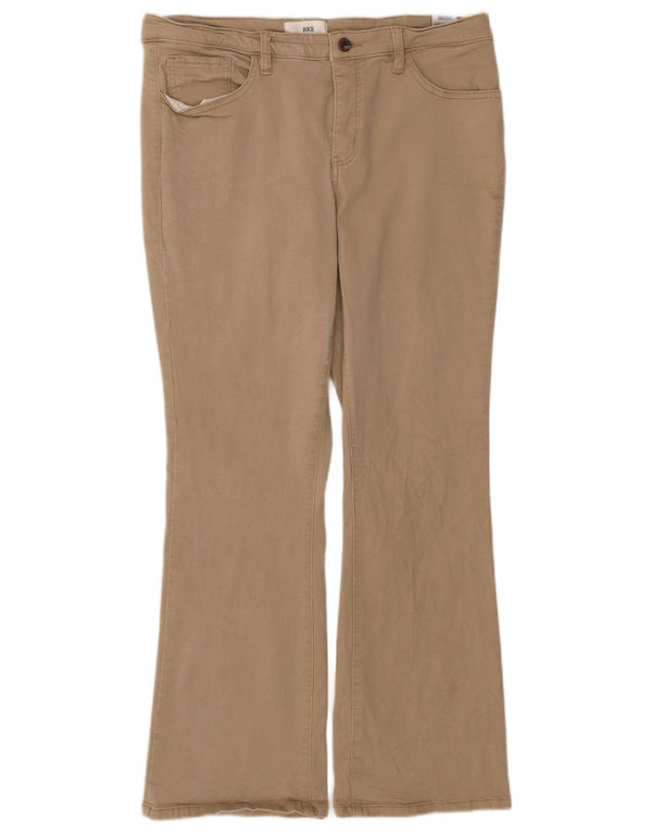 Pantaloni casual BKE Bootcut pentru femei W33 L31 bumbac bej