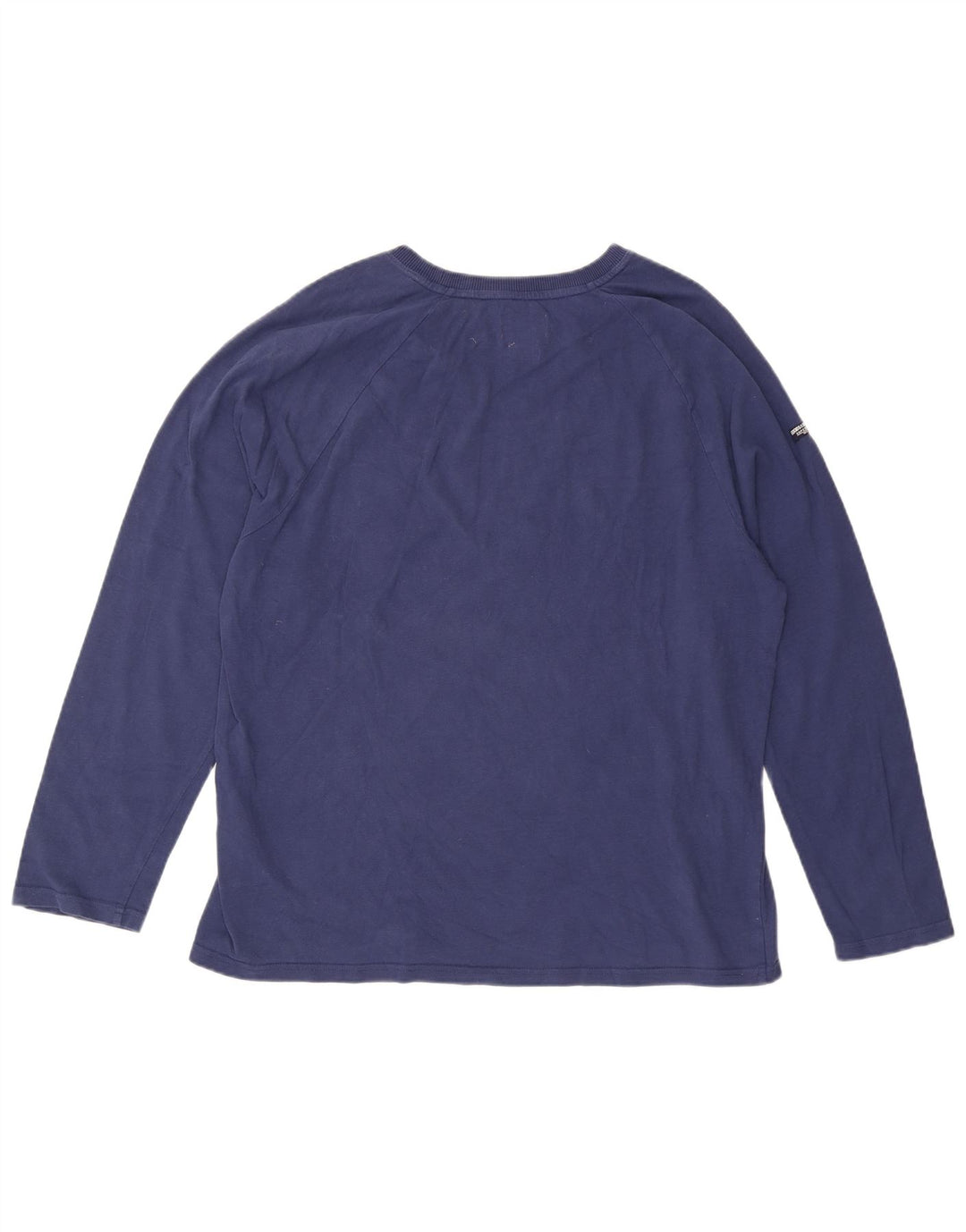 Top grafic pentru bărbați Superdry cu mânecă lungă 2XL, bumbac bleumarin