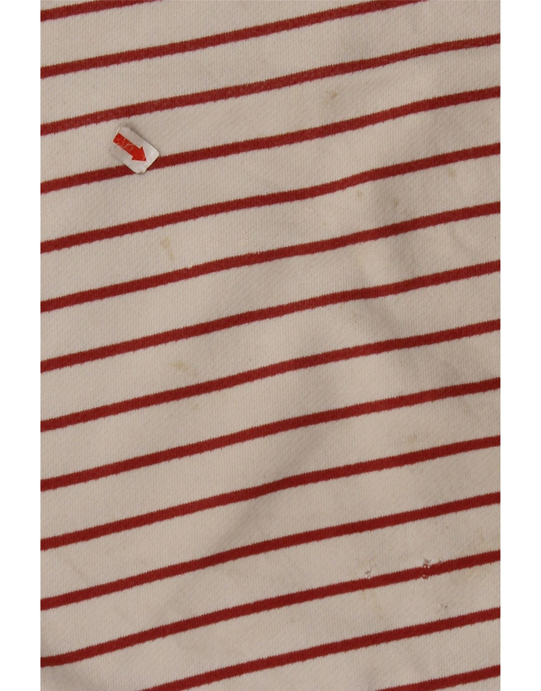 FAT FACE Top pentru femei cu mânecă lungă UK 8 mic bumbac cu dungi alb