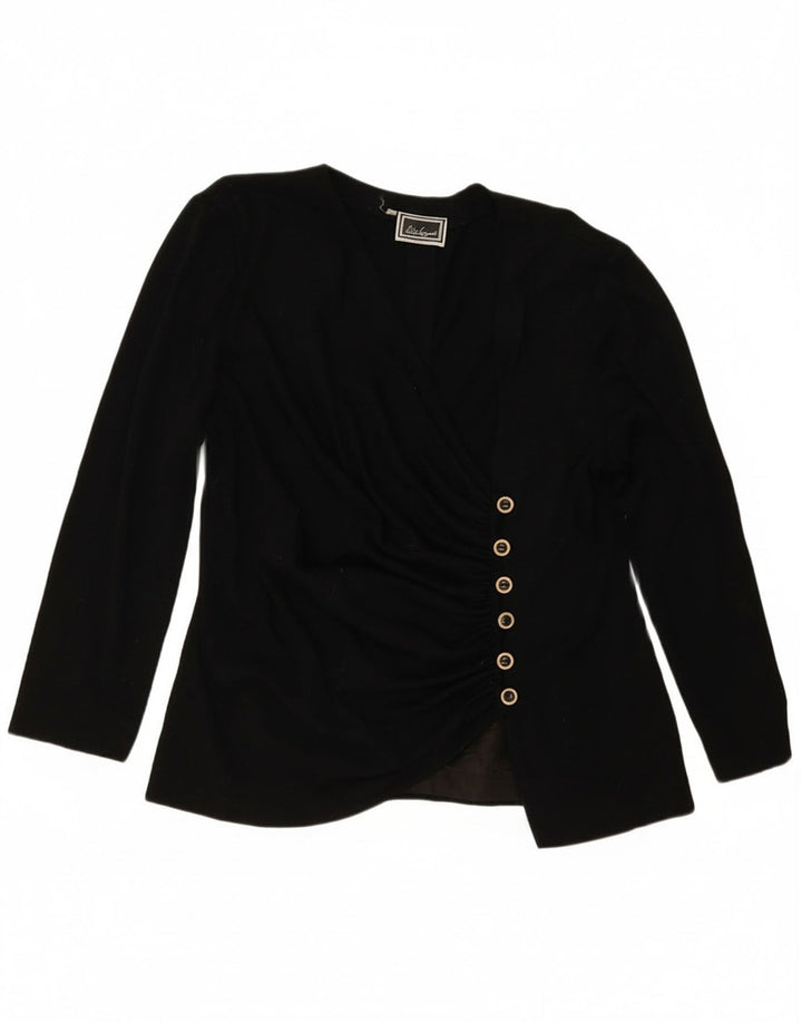 Bluză cămașă pentru femei Luisa Spagnoli IT 52 2XL Negru