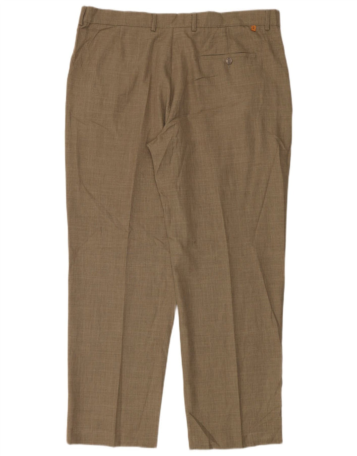 Farah Pantaloni casual conici pentru bărbați L40 L31 Maro Poliester