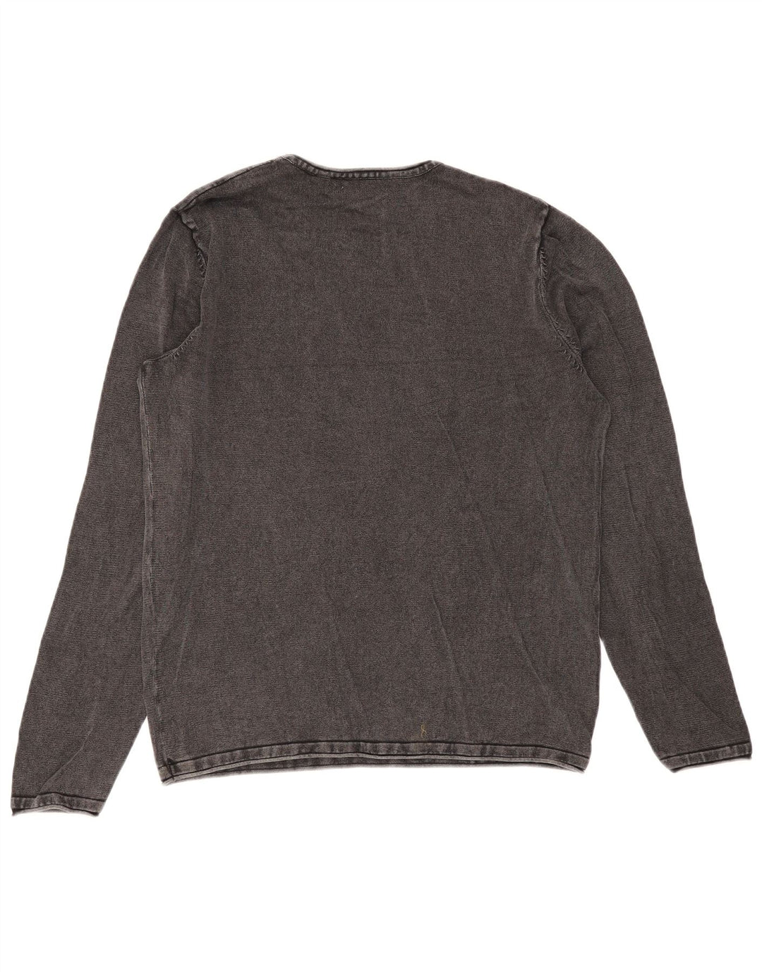 Jack & Jones Top pentru bărbați cu mânecă lungă din bumbac gri mediu