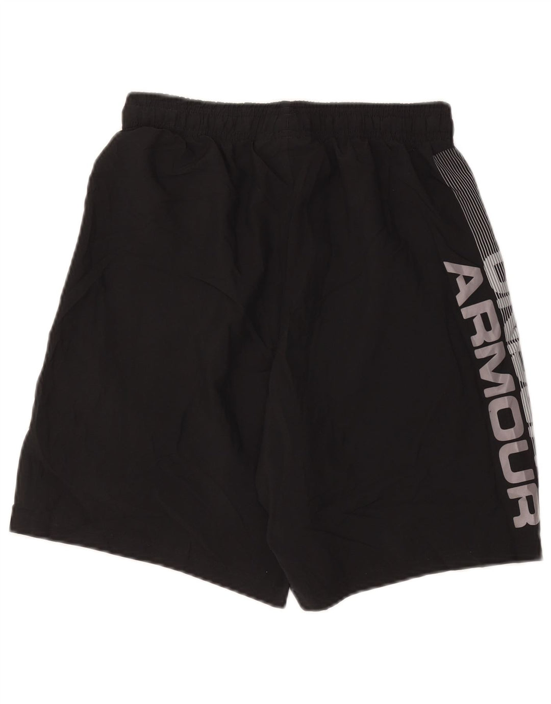 Pantaloni scurți sport Under Armour pentru bărbați, cu grafică largi, poliester negru mic