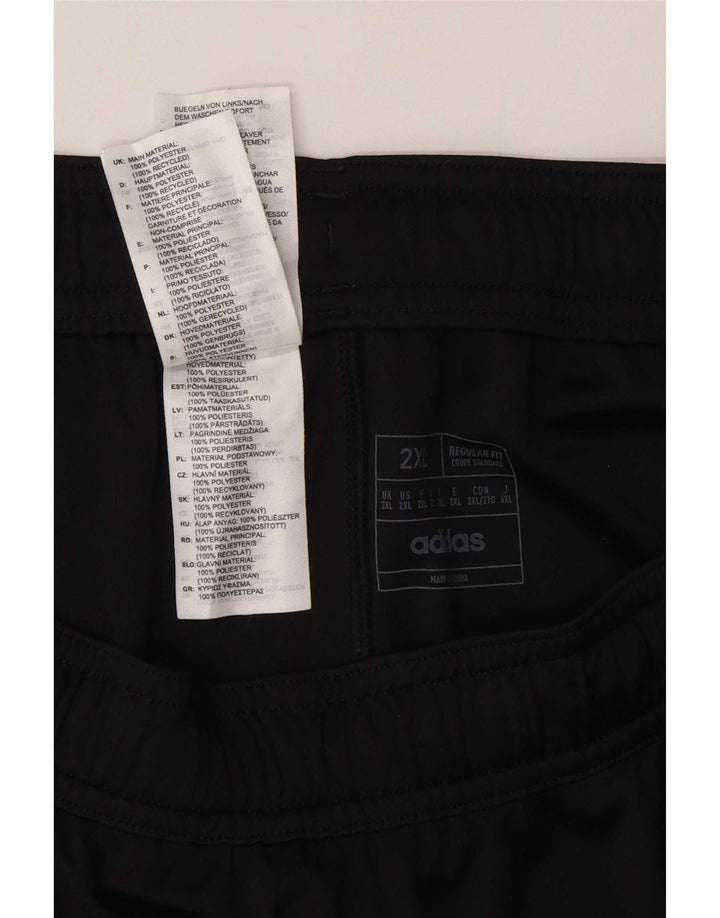 Pantaloni scurți sport pentru bărbați Adidas Regular Fit 2XL, poliester negru
