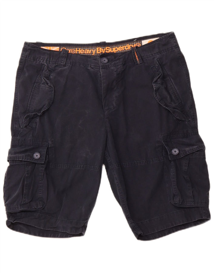 Pantaloni scurți cargo pentru bărbați SUPERDRY XL W38 bumbac bleumarin
