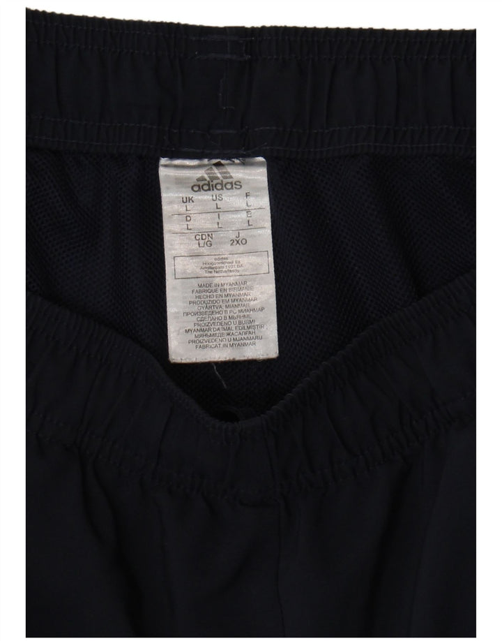 Pantaloni scurți sport pentru bărbați Adidas, mari, albastru, poliester