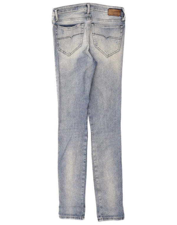 Jeans skinny super subțiri, învechiți, pentru femei, Diesel, W26 L30, albastru