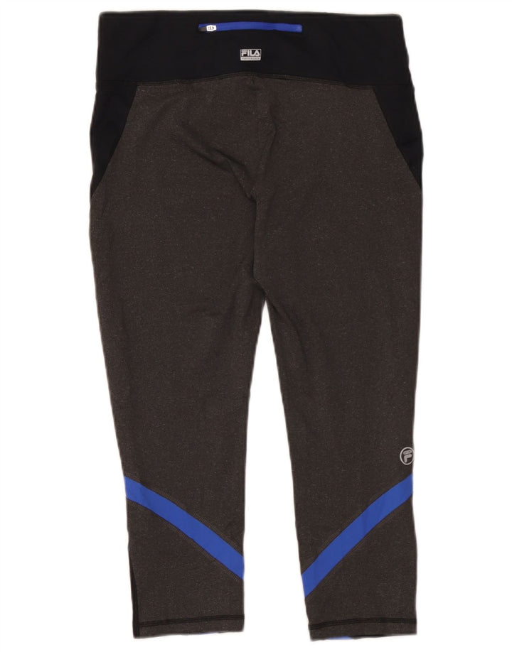 Leggings Capri Fila pentru femei UK 14 Medium Black Colorblock Poliester