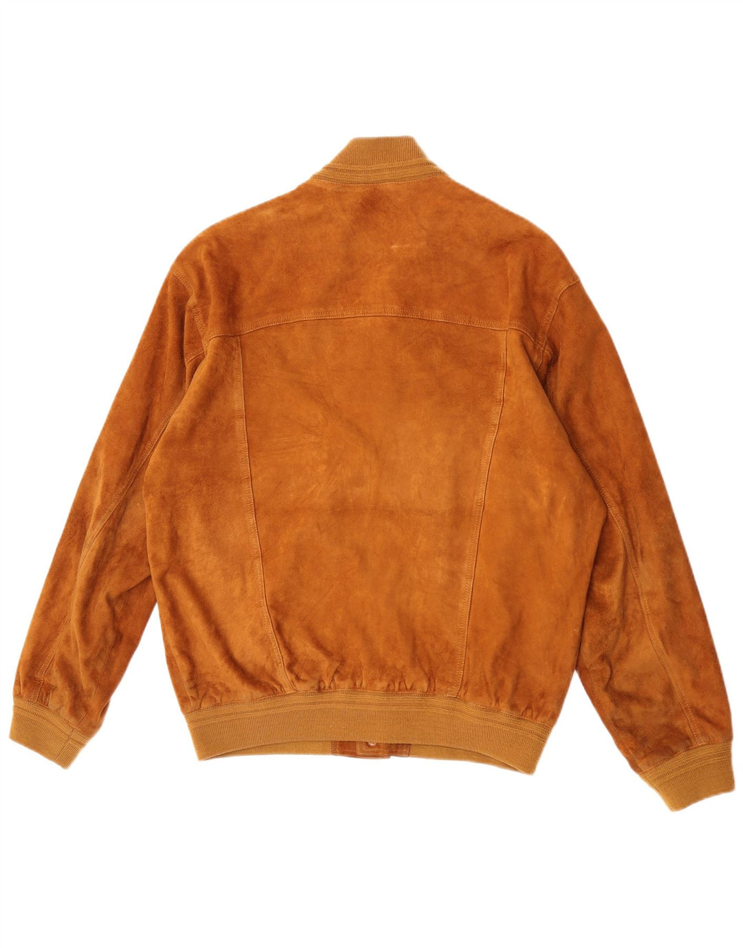 Bomber vintage pentru bărbați de piele intoarsa IT 52 mare din piele bej