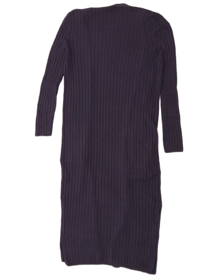 Pulover cardigan cu paragate pentru femei Marks & Spencer UK 10 Mic bleumarin