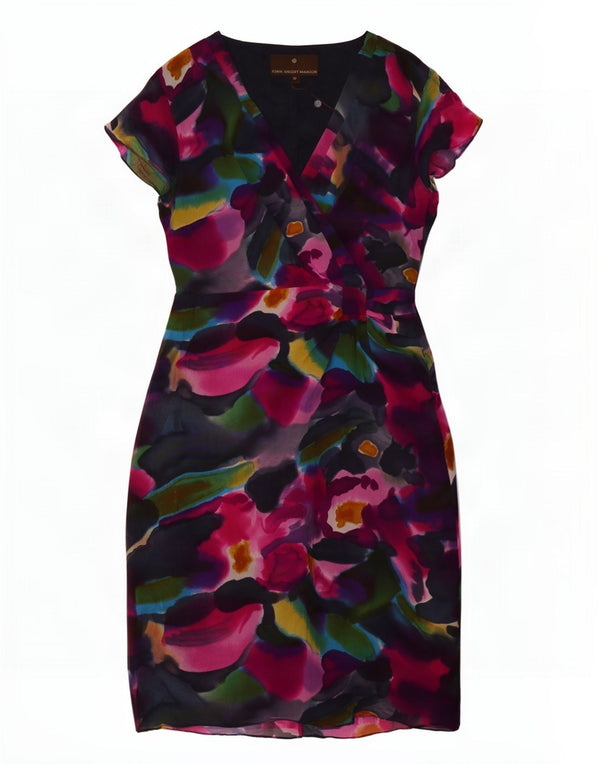 Fenn Wright Manson Rochie teacă pentru femei UK 10 Mic Multicolor Tie Dye