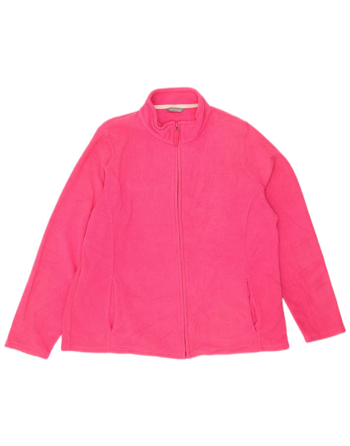 Jachetă fleece pentru femei Marks & Spencer UK 20 2XL roz poliester