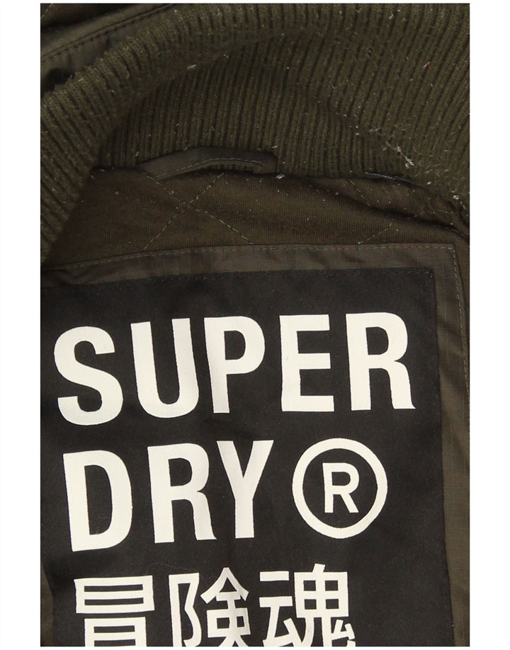 Jachetă de vânt cu glugă Superdry pentru bărbați UK 38 Medium Khaki