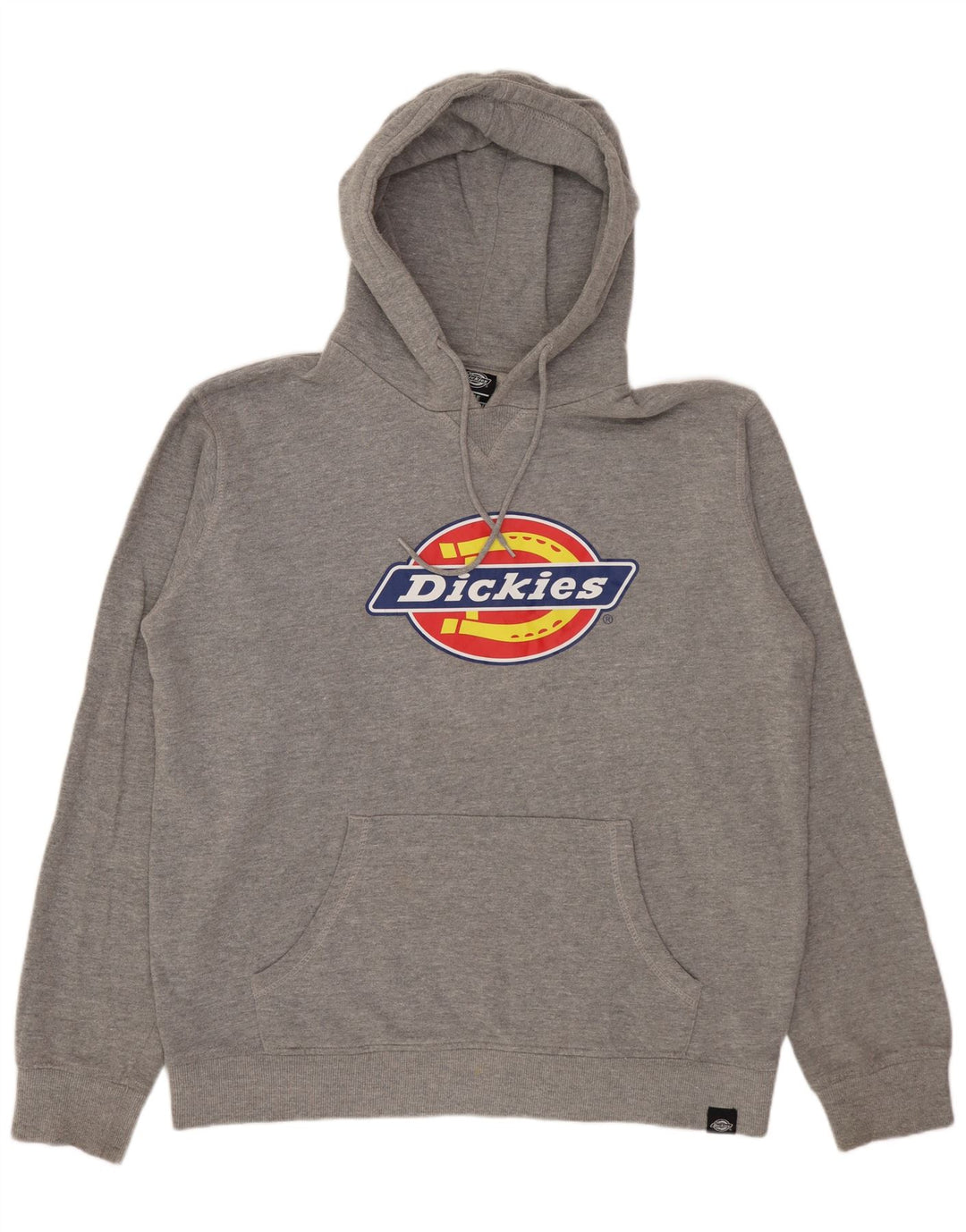 DICKIES Pulover cu glugă cu grafic pentru bărbați, bumbac mare, gri