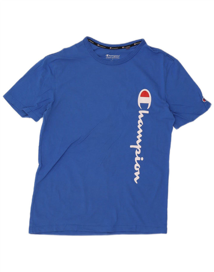 Tricou grafic pentru bărbați Champion Top mic, albastru, bumbac