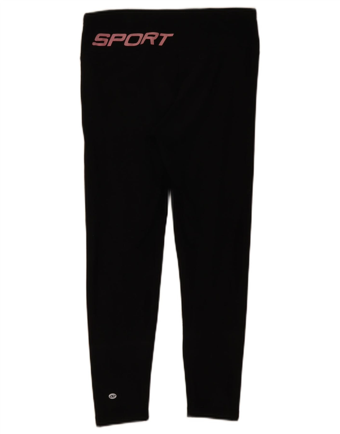 Leggings crop grafic Dkny pentru femei UK 12 bumbac mediu negru