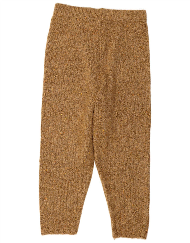 Pantaloni de trening Capri pentru femei Zara Pantaloni de jogging UK 14 Mare Bej Poliester