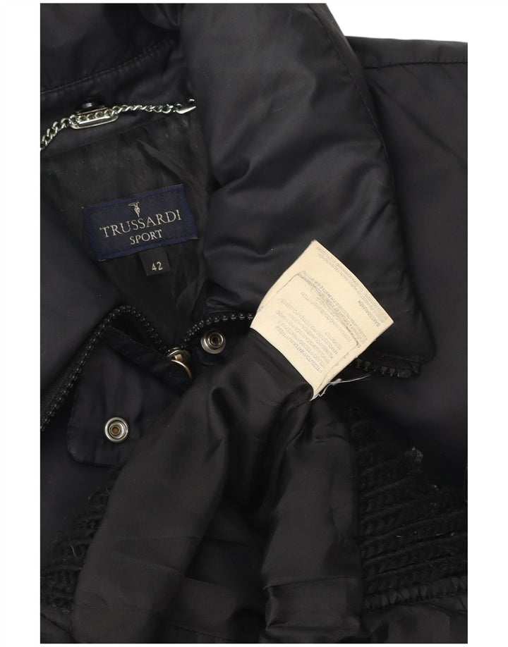 Jachetă căptușită pentru femei Trussardi IT 42 Poliamidă neagră medie