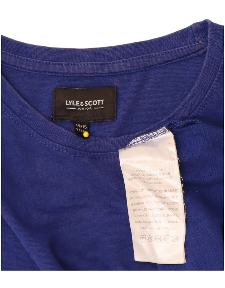 Tricou pentru băieți Lyle & Scott Top 14-15 ani Bumbac albastru
