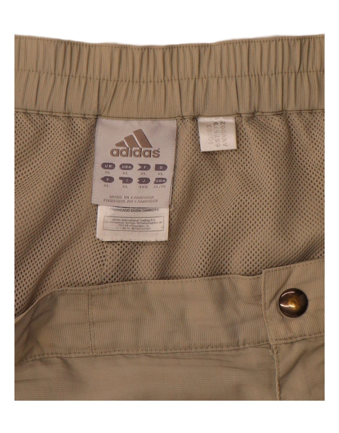 Pantaloni scurți pentru bărbați Adidas Cargo XL W38 Bej Poliamidă