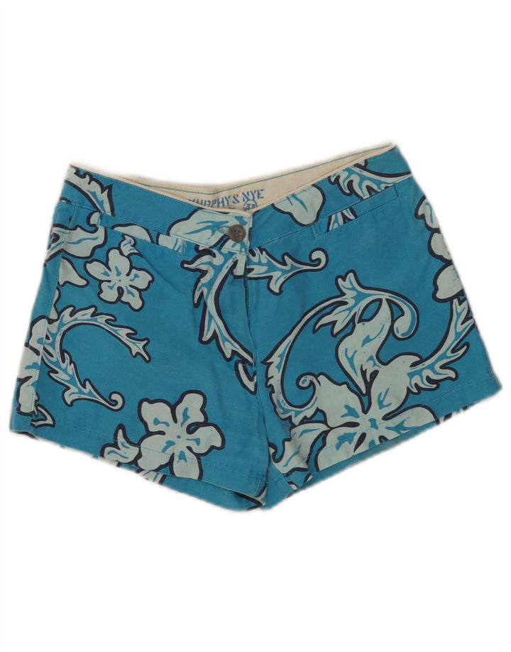 Murphy & Nye Pantaloni scurți de înot pentru femei W29, bumbac floral albastru mediu