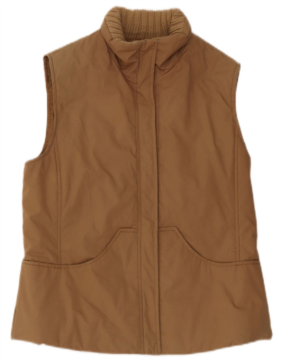 Max & Co. Gilet capitonat supradimensionat pentru femei UK 10 mic, bej, bumbac