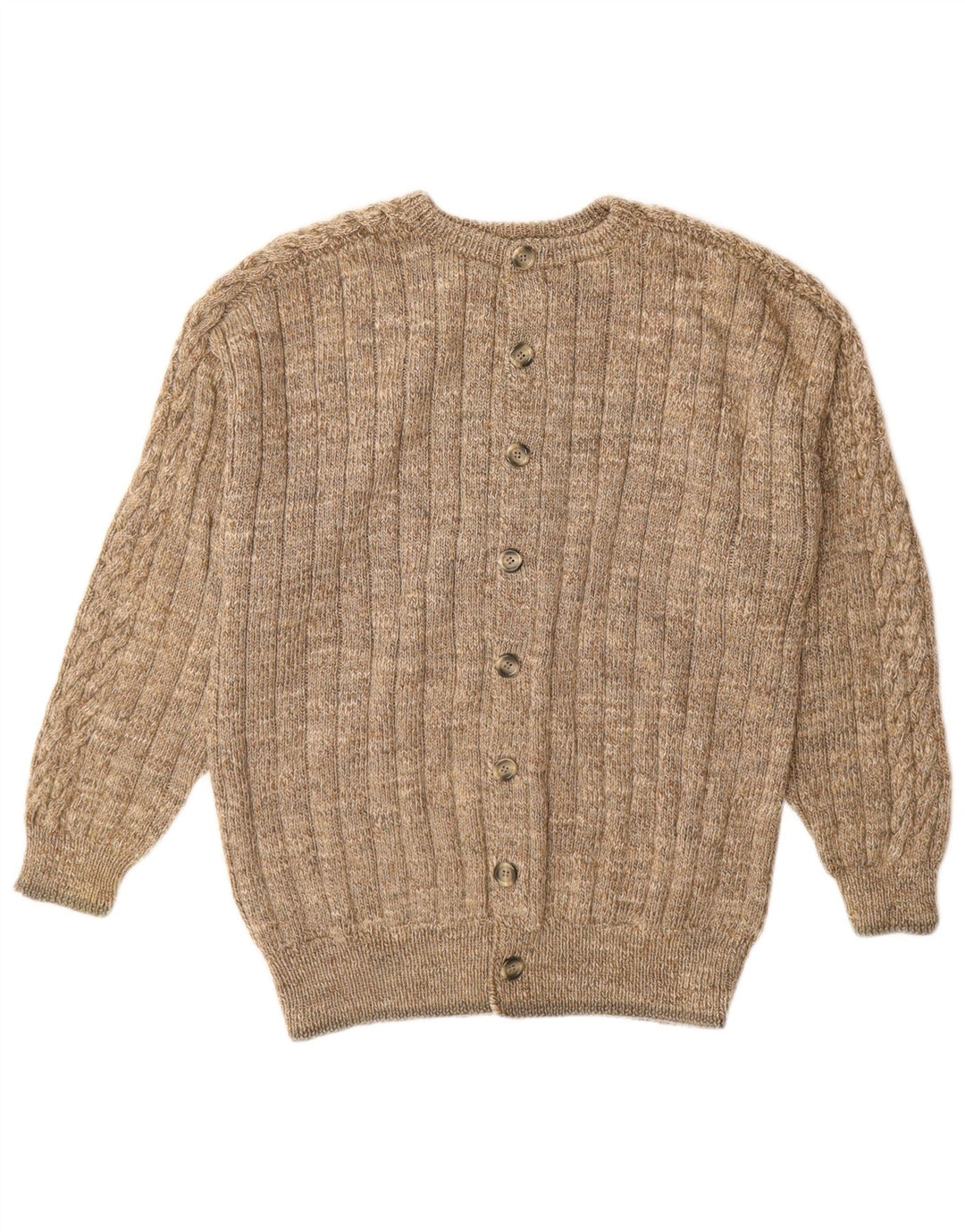 Cardigan Vintage pentru bărbați, bej mediu