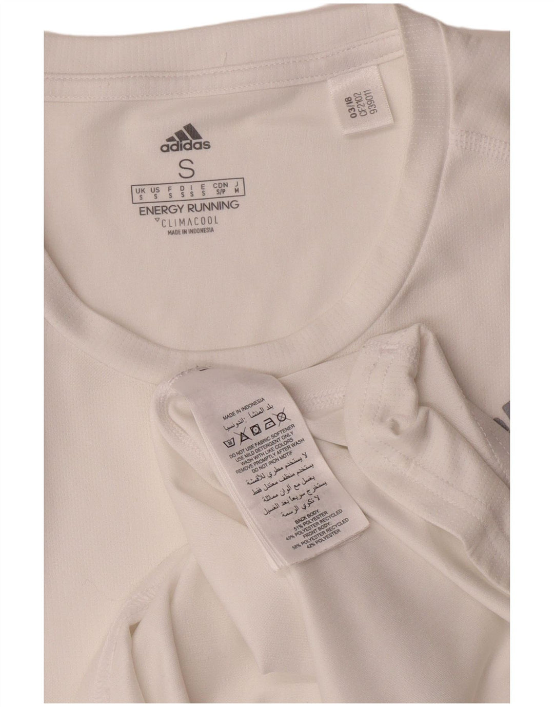 Tricou pentru bărbați Adidas Top mic, alb, poliester