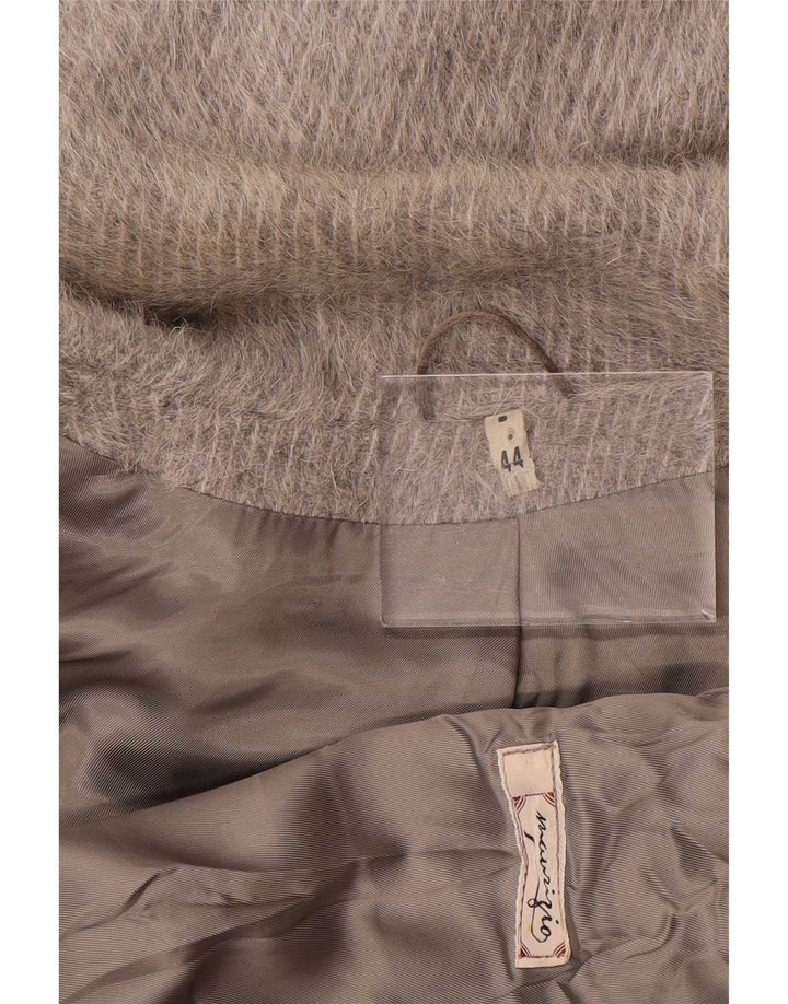 Palton de damă vintage cu piept dublu EU 44 XL gri