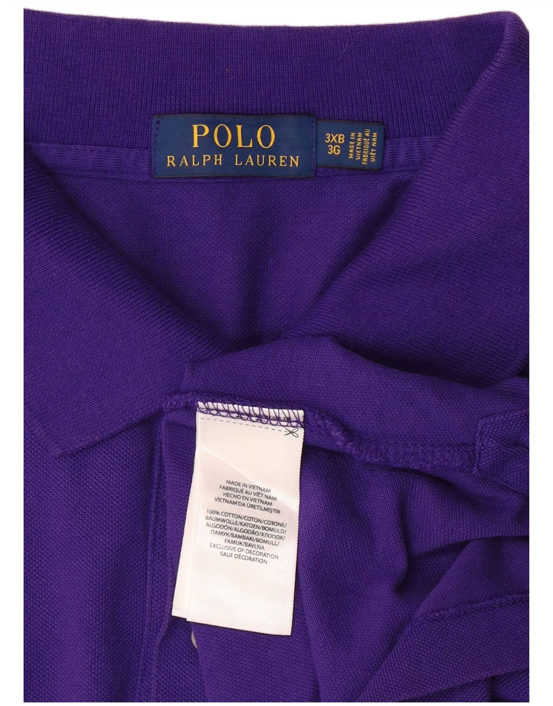 POLO RALPH LAUREN Tricou polo pentru bărbați 3XL bumbac violet