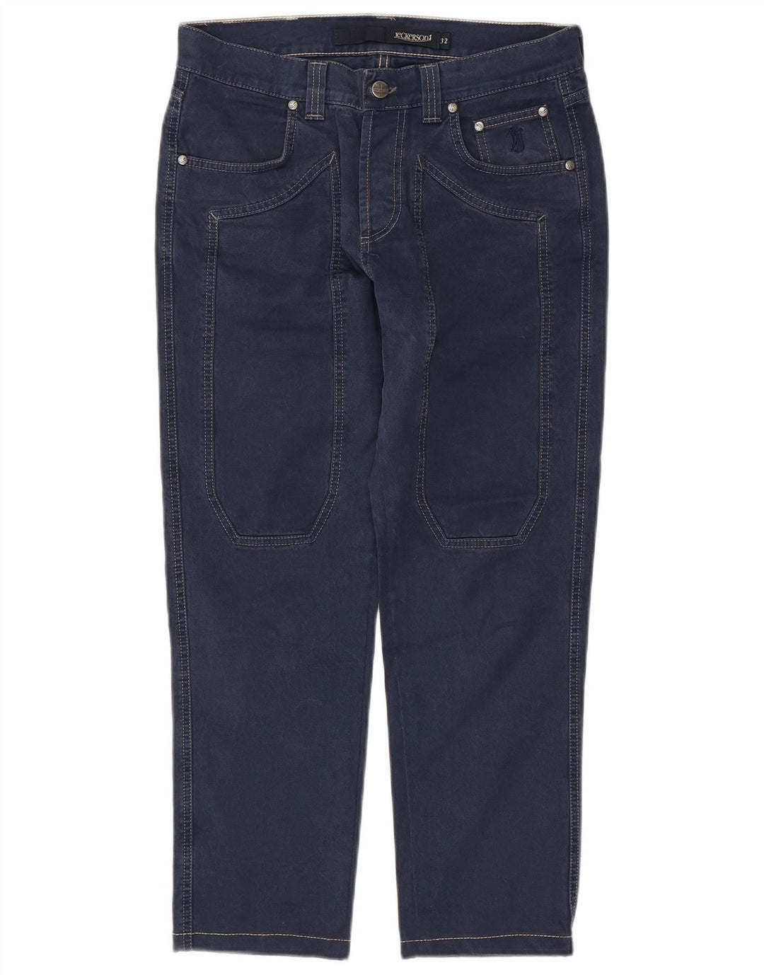 Pantaloni casual subțiri pentru bărbați JECKERSON L32 L26 Bumbac bleumarin