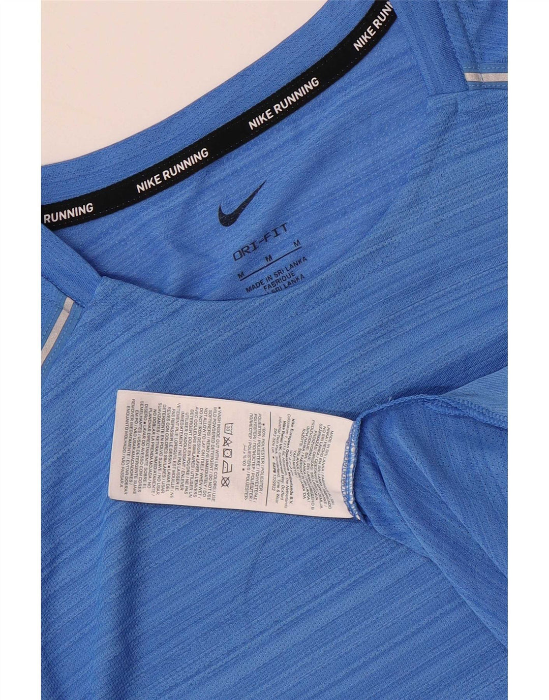 Tricou Nike Dri Fit pentru bărbați Top Medium Blue Striped Poliester
