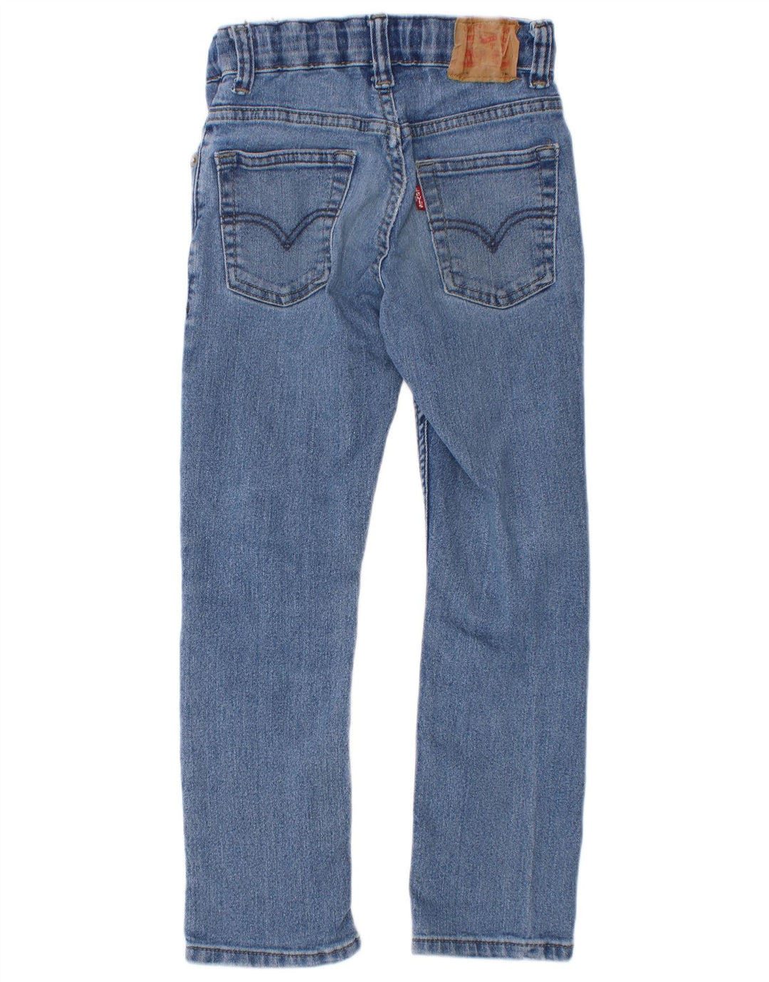 Blugi drepti învechiți pentru băieți Levi's 6-7 ani W22 L21 Bumbac albastru