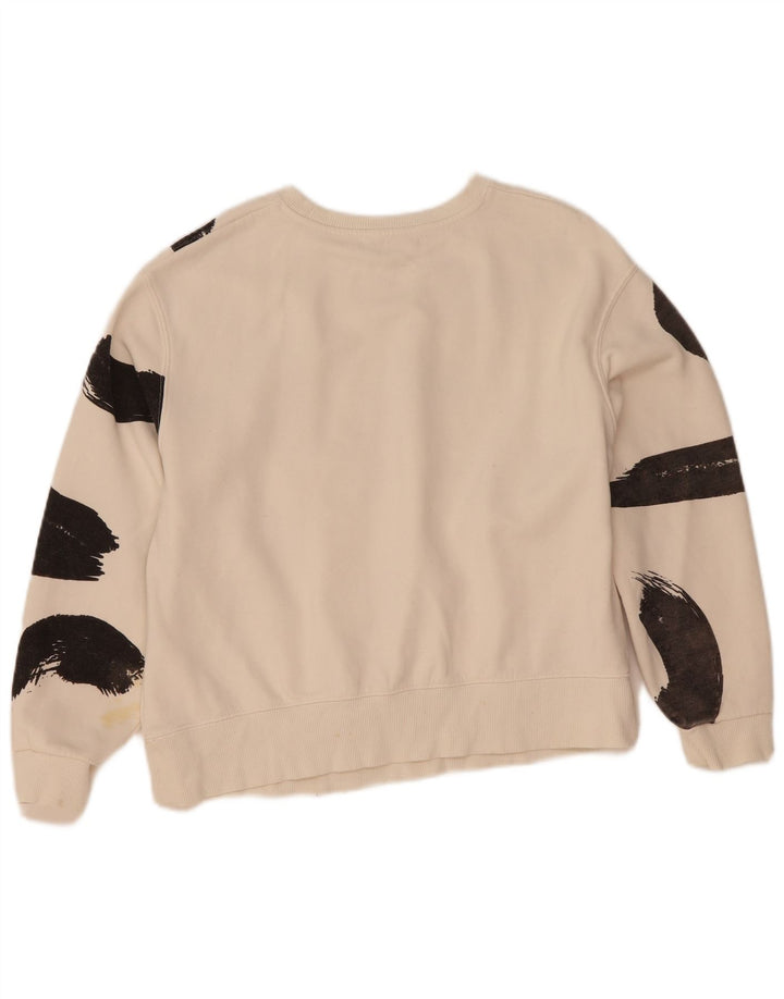 Pulover crop pentru femei Zara UK 14 Medium White Colorblock