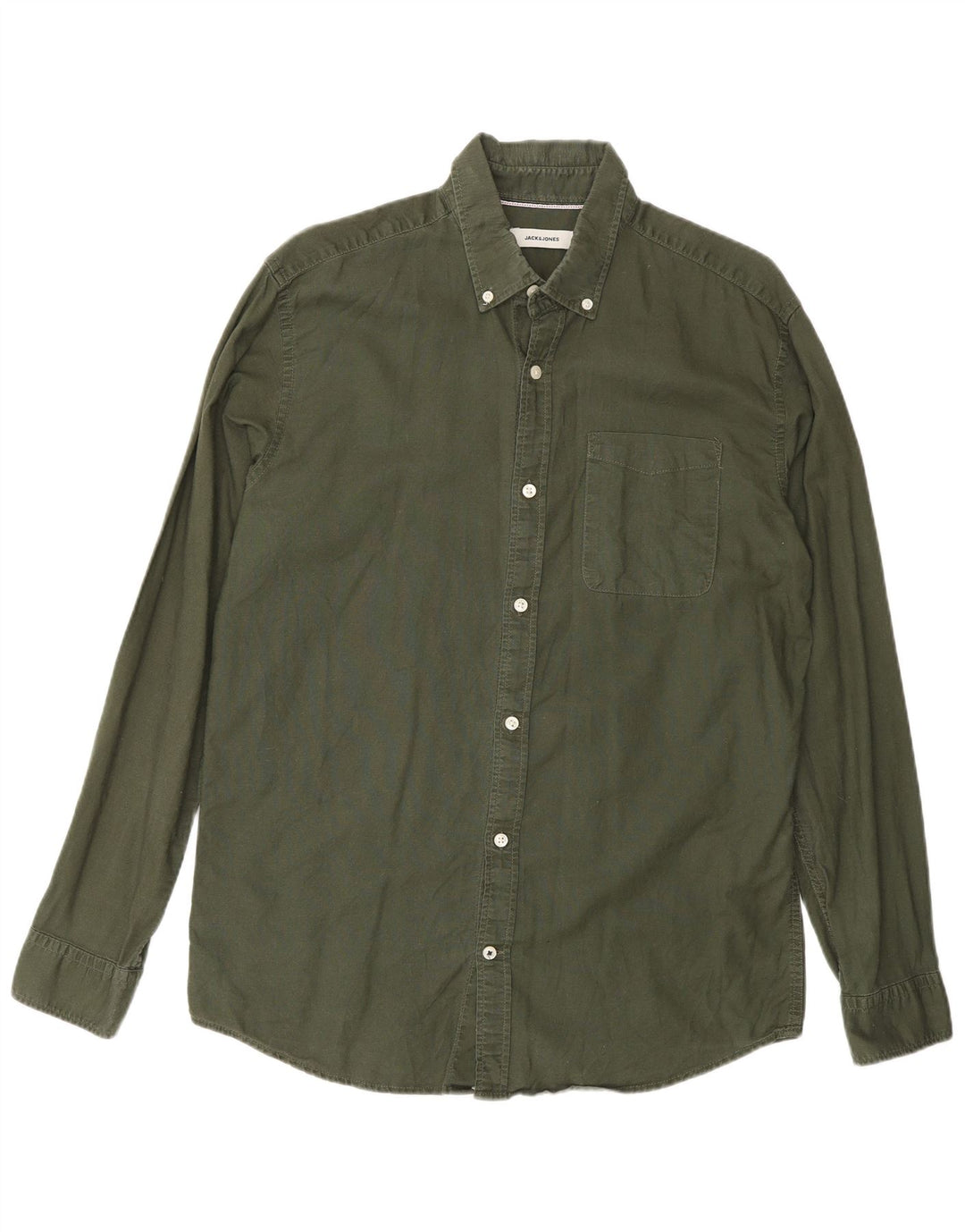 Cămașă Jack & Jones pentru bărbați, mare, verde, bumbac