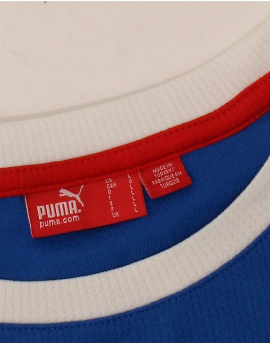 Tricou grafic Puma Italia pentru bărbați Top mare albastru Colorblock