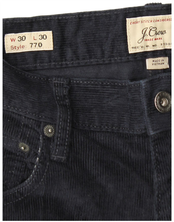 Pantaloni drepti din velur 770 pentru bărbați J. CREW L30 L30 bumbac bleumarin