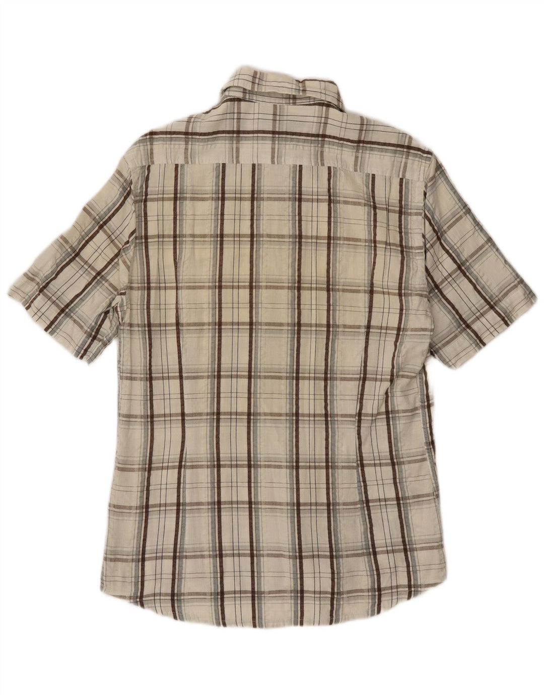 Cămașă cu mânecă scurtă pentru bărbați Kappa, bumbac cu mâneci scurte, alb cadru mediu