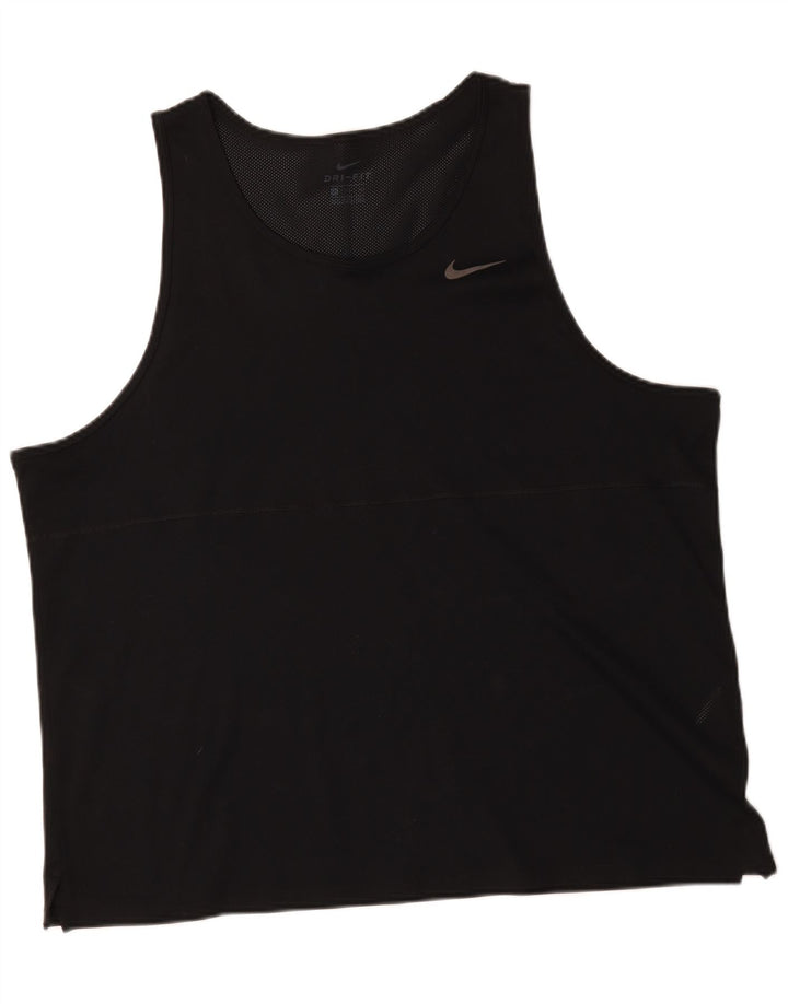 Vesta Nike Dri Fit pentru bărbați, 2XL, poliester negru