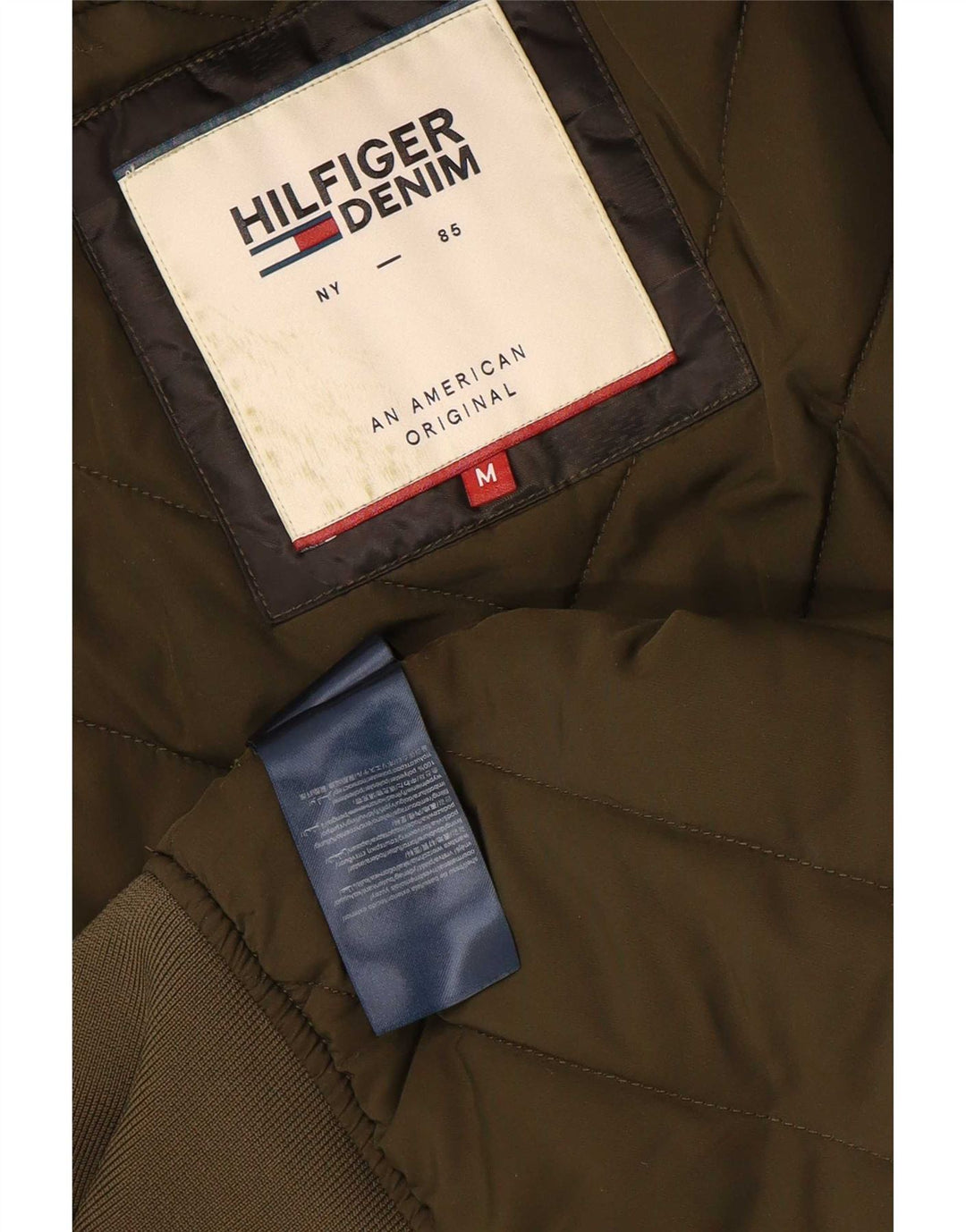 Jachetă bomber pentru bărbați Tommy Hilfiger UK 38 Poliester kaki mediu