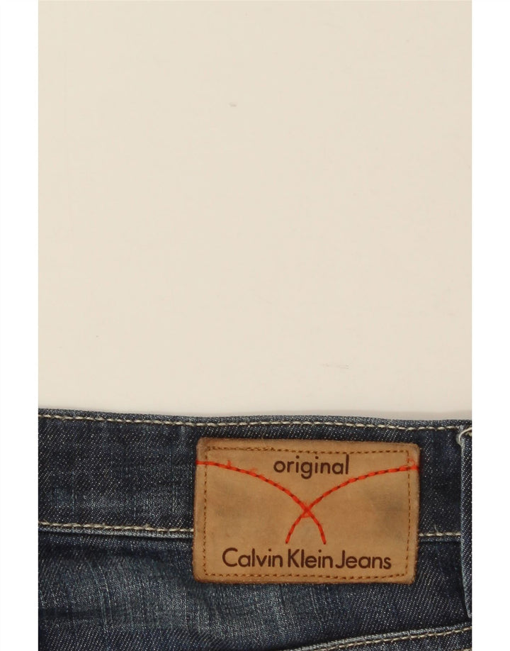 Blugi drepti pentru bărbați Calvin Klein W34 L28 Albastru