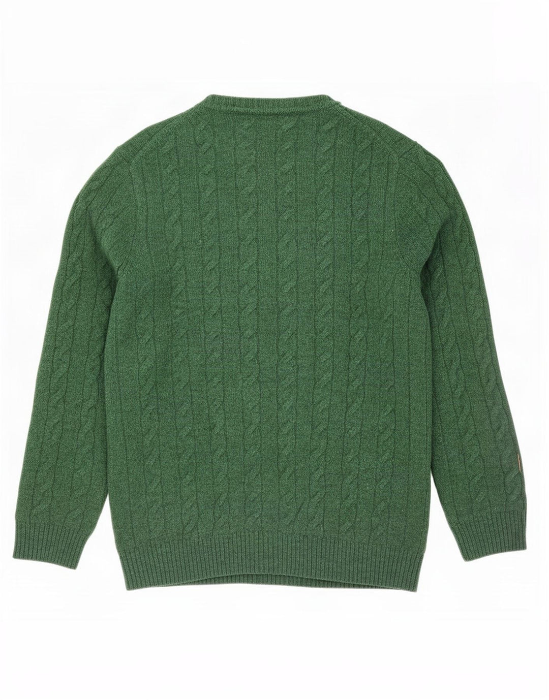 Gant Pulover pentru bărbați cu gât de barcă, lână de miel verde mare