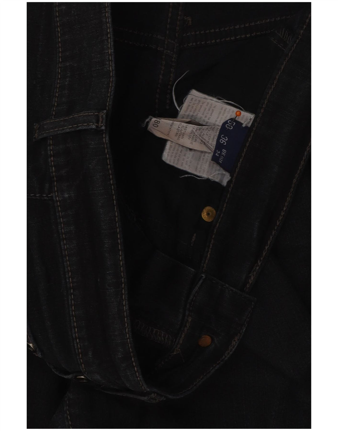 TRUSSARDI Blugi pentru bărbați drepte W34 L32 Bumbac bleumarin