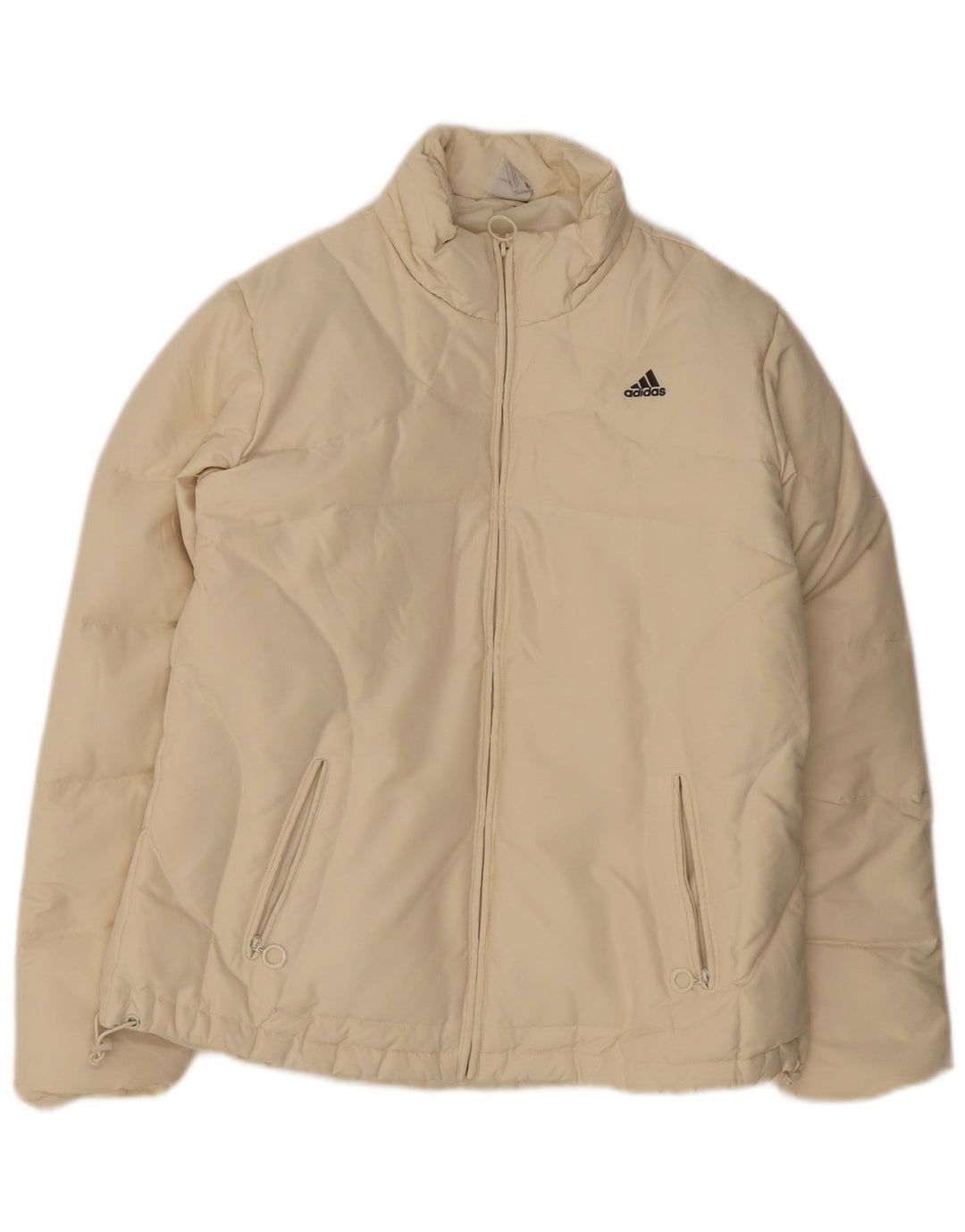 Jachetă căptușită pentru femei Adidas UK 16 mare poliester alb