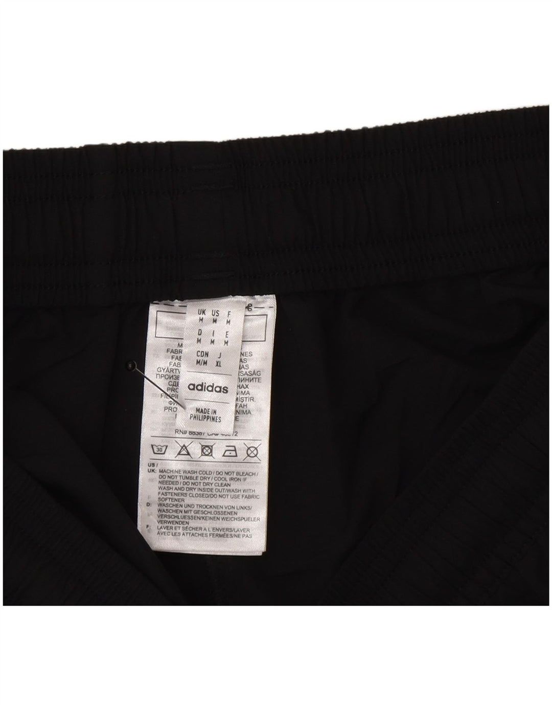 Pantaloni scurți sport grafic Adidas pentru bărbați, poliester mediu negru